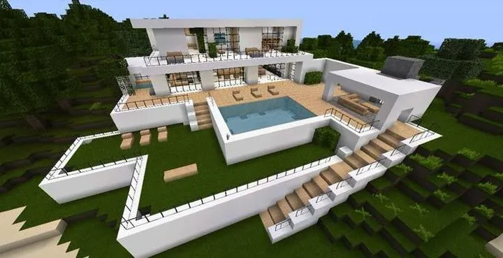 Minecraft modern house krok po kroku